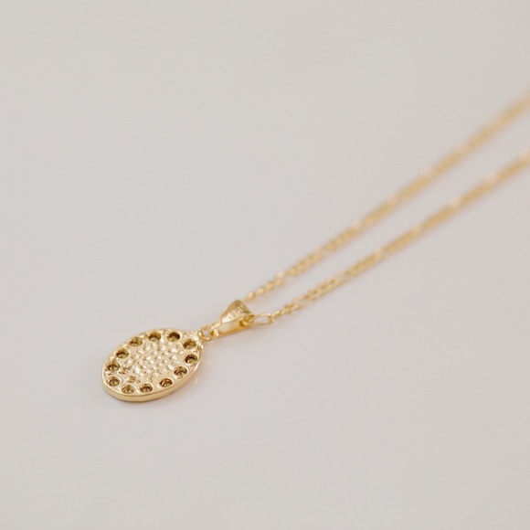 Petite Virgin Mary Necklace | 18k Gold Filled - Picture 6 of 8